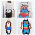 thumbnail image 3 of 2 juegos de delantales de cocina - versión Superman para hombre y mujer, delantales de pareja, 3 of 5