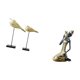 thumbnail image 5 of Figuras de pájaros y estatua de dama tribal africana, adorno artesanal de resina hecho a mano para escritorio, dormitorio, entrada, estudio, decoració, 5 of 8