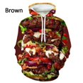 thumbnail image 3 of Sudadera con capucha y estampado 3D de comida divertida para hombre, sudadera de manga larga con capucha, sudadera informal de gran tamaño para hombre, 3 of 5