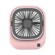 thumbnail image 1 of Ventilador portátil Ounissouiy de mano bajo ruido 2 engranajes USB con soporte refrigeración de verano Electrodomésticos Rosado, 1 of 6