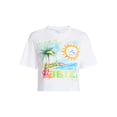 thumbnail image 5 of No Boundaries Boxy Cropped Graphic Tee, Women's XXS-XXL, 5 of 5