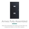 thumbnail image 3 of Space Solutions 18" 2 Drawer Manager's Metal Vertical File Cabinet Black, 3 of 13