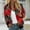 001 Red, variant on Womens Jacket Long Sleeve Zip Up Floral Outerwear Lightweight Loose Casual Fall Street Style Coats with Pockets