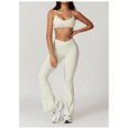 thumbnail image 4 of Conjuntos de entrenamiento for mujer, 2 piezas, sujetador deportivo, camiseta sin mangas, polainas de cintura alta, gimnasio, yoga, ropa activa, camiseta de entrenamiento for mujer, 4 of 7