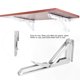 thumbnail image 4 of Soporte plegable de acero inoxidable tipo K, soporte de estante de almacenamiento, para estante de almacenamiento de pared LYUMO No se aplica, 4 of 6