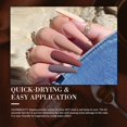 thumbnail image 4 of Set de polvos para uñas AZUREBEAUTY, 6 unidades, color marrón oscuro, 4 of 8