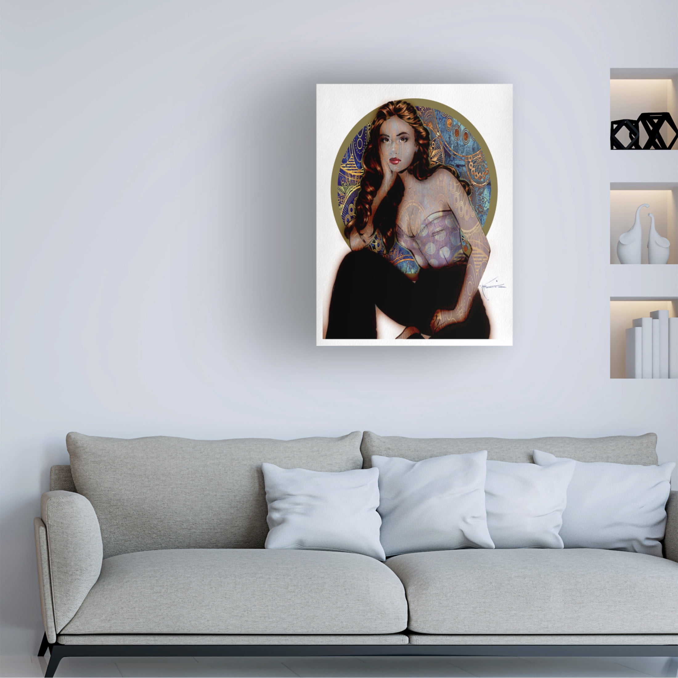 Canvas Wall Art - TMBorenstein 'Deco' Wall Art for Living Room, Bedroom, or Office Décor by Trademark Fine Art - 18 x 24 Inches