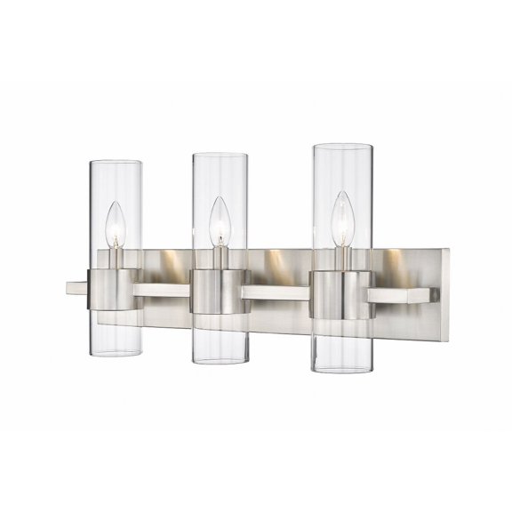 3 Light Bath Vanity In Modern Style-11 Inches Tall And 25 Inches Wide-Brushed Nickel Finish Z-Lite 343-3V-Bn