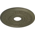 thumbnail image 3 of Ekena Millwork 16 1/8"OD x 3 1/2"ID x 7/8"P Genevieve Ceiling Medallion (Fits Canopies up to 3 1/2"), Hand-Painted Painted Turtle, 3 of 6