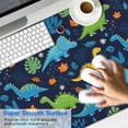 thumbnail image 2 of Long Mouse Pads for Desk,DarkBlue Colorful Dinosaurs Leaves Desk Mats on Top Of Desks, Desk Mouse Pad Extra Large with 3mm Non-Slip Base and Stitched Edge for Gaming,Work,Home 47.3"x23.6", 2 of 5