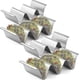 thumbnail image 2 of Taco Holder Stand,Set of 6 Stainless Steel Taco Tray,Stylish Taco Shell Holders, Rack Holds Up to 3 Tacos Each Keeping Shells Upright, Health Material, 2 of 5