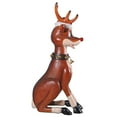 thumbnail image 4 of Design Toscano Santa's Giant Red-Nosed Christmas Reindeer Statue, 4 of 9