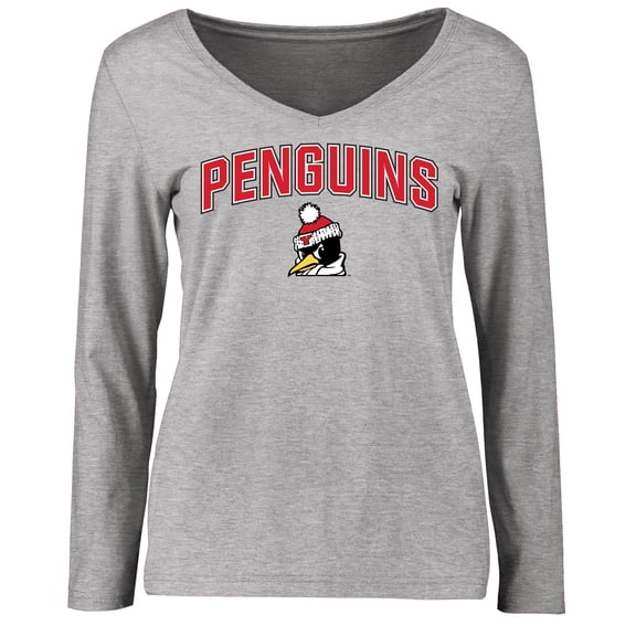Women's Ash Youngstown State Penguins Proud Mascot Long Sleeve T-Shirt