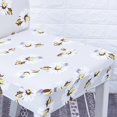 thumbnail image 4 of Estampado Floral Estirar Corto Taburete De Comedor Extraíble Cubierta Protectoras Flor amarilla BLESIY Fundas para sillas de comedor, 4 of 7