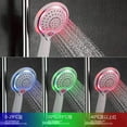 thumbnail image 3 of Automatic Led Shower Head 3 Colors Led Change Temperature Display Gradual Changing Water Glow Bathroom Pressurized,Chrome,Black,M, 3 of 6
