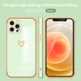 thumbnail image 1 of Carcasa De Lujo Para Iphone 13 12 11 Pro Max Mini Promax Love Heart Cases Square Plating Case 13Pro 12Pro Protector De Lente De Cámara Cubierta Trasera, 1 of 4