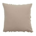 thumbnail image 4 of Fennco Styles Modern Fringe Stripe Cotton Linen Decorative Throw Pillow 18" W x 18" L - Natural Woven Cushion for Home, Farmhouse, Couch, Living Room, Bedroom and Office Décor, 4 of 4