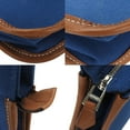 thumbnail image 5 of Pre-Owned Hermes clutch bag canvas leather navy brown ladies HERMES blue (Good), 5 of 8