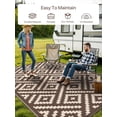 thumbnail image 3 of Outdoor Rug x Reversible Mats Outdoor Area Rug Plastic Straw Rug Geometric Rv Mat for Patio Camping Rv Picnic Backyard Deck Balcony Porch Beach Trailer ( ), 3 of 7