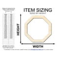 thumbnail image 2 of Unfinished Wood Octagon Outline Shape 16" / 1/2", 2 of 3