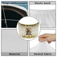 thumbnail image 6 of Uorisanigo Cute Yak Sunflower Car Cover Protector Fashion Stretchable Car Hood Cover Removable Vehicles Decorate Snow Car Cover Automotive Accessories Suitable for Cars, 6 of 7