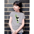 thumbnail image 2 of Panda Climbing Bamboo Tree T-Shirt Juniors -Image by Shutterstock,  Small, 2 of 4