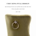 thumbnail image 6 of JETEAGO Velvet Dining Chair Set of 2, Upholstered Tufted Dining Room Chair with Nailhead Trim and Solid Wood Leg for Kitchen, Olive Green, 6 of 8