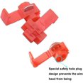 thumbnail image 2 of 60 Pieces Scotch Lock Quick Connectors, Scotch Lock Connectors, Quick Disconnect Connector (Red), 2 of 4