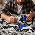 thumbnail image 4 of SUYOLL DIY Coloring Blanket Washable Art Project Cozy Home Blanket For Seasonal Birthday And Holiday Gifts Creative Craft Throw Blanket For Adults And Kids, 4 of 6