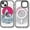 Nature Flower, variant on Magnetic for iPhone 13 Magsafe Case Cute Aesthetic - Durable Shockproof 6.6 ft Drop Impact Phone Case Cover with Funny Fashion Skeleton 6.1" Black