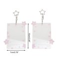 thumbnail image 3 of Unique Bargains 1 Pc ID Badge Holder Portable Stars Keychain Card Holder Light Purple, 3 of 5