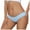 Blue, variant on COMVALUE Ice Silk Underwear for Women Lace Cheeky Bikini Panties Full Coverage Soft Stretch Hipster Ladies Briefs 1 Pack (White, L)