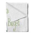 thumbnail image 2 of Firefly Soft Flannel Fleece Throw Blanket, Hand Calligraphy Style with Doodle Jar of Flying Bugs Summer Beetles Print, Cozy Plush for Indoor and Outdoor Use, 50" x 60", Multicolor, by Ambesonne, 2 of 5