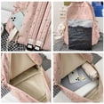 thumbnail image 6 of LinYooLi Kawaii Floral Print Backpack with Pendant Preppy Backpack Cottagecore Bag Coquette Aesthetic Backpack Daypack (White,One Size), 6 of 7