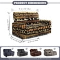 thumbnail image 2 of Xixirimido Recliner Loveseat Cover Non-Slip Reclining Couch Covers for 2 Seat, Recliner Sofa Cover Furniture Protector with Pockets for Kids, Pets, Leopard Cowhide Aztec Tribe, 2 of 8