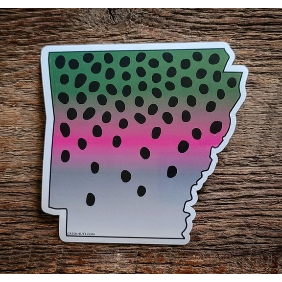 Arkansas Rainbow Trout Skin Sticker Decal