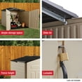 thumbnail image 3 of Rubbermaid 96 Cubic Feet Low-Profile Slide Lid Outdoor Storage Shed | 1800005, 3 of 5