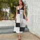 thumbnail image 5 of Vestido Largo Sin Mangas Para Mujer, Abstract Geometrical Traje Informal Para Cumpleaños, Verano, 5 of 5