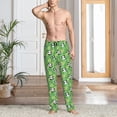 thumbnail image 4 of Salouo Cartoon Panda And Leaf 1 Print Pajama Pants for Men, Lounge Pants Elastic Waistband Casual Men's sleepwear Loungewear Sleep Pajama Pant -Large, 4 of 7