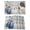 Gray-blue, variant on Placemats Set of 4 - 13x19 Inch, Blue Thanksgiving Non-Slip Washable Place Mats for Dining Table, Fall Farmhouse Harvest Pumpkin Leaves Polyester & Linen Blend Table Mats for Kitchen Party Holiday