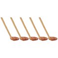 thumbnail image 3 of Cucharas de madera con mango resistente, 5 uds., pulidas a mano, peso ligero, cuchara de concha de tortuga japonesa para el hogar y restaurante, 3 of 8