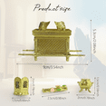 thumbnail image 2 of Gold Ark of the Covenant Replica Set with Tabernacle Accessories, Religious Decor Statue, Jewish & Christian Faith Tabletop Figurine, 2 of 6