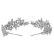 thumbnail image 1 of 1 pieza de accesorios para el cabello de novia, tocado de estrella, tocado para vestido de novia (plata), 1 of 7
