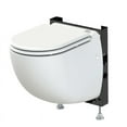 thumbnail image 2 of Saniflo 020 Sanicompact Comfort Self Contained Dual Flush White Wallhung Toilet, 2 of 3