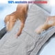 thumbnail image 4 of Sidaley 4 piezas de funda de asiento de coche Universal transpirable vehículo negro gris Interior estampado de neumáticos en relieve Ventana automotriz, 4 of 6