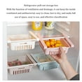 thumbnail image 4 of chidgrass Refrigerator Organizer Retractable Multifunctional Tiered Fridge Drawer Basket Shelf Fresh Divider Layer Tray Storage Box Apricot, 4 of 6