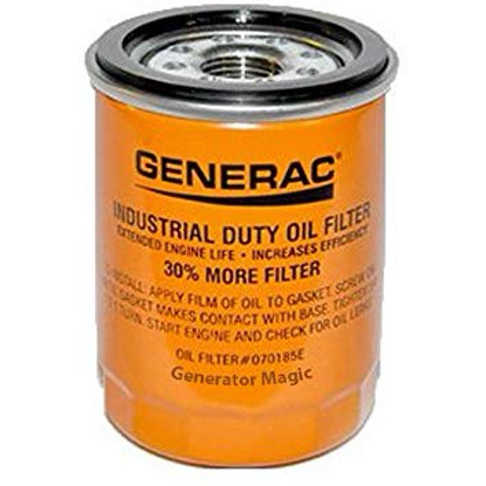 Generac Oil Filter 90 Logo ORNGCAN 070185ES 90mm High Capacity