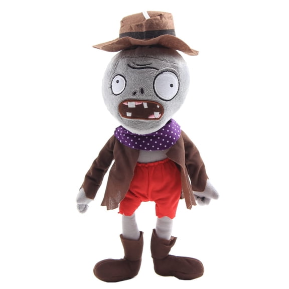 11.81-Inch The Zombie Plush Toy Game Is The Best Gift For Children And Fans On Halloween(Coffee-colored cowboy zombie)