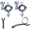 thumbnail image 4 of 2 soportes para palas de techo, soporte para hacha, soporte para palas de alta resistencia, kit de montaje con agarre de goma, para vehículos, Plata, 4 of 8
