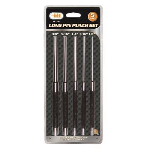 5pc 8" IIT Long Pin Punches Chisel Set New Tools Steel Starter Drive Punch 21130
